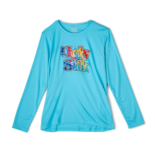 Youth Tie Die Logo UPF Sun Shirt