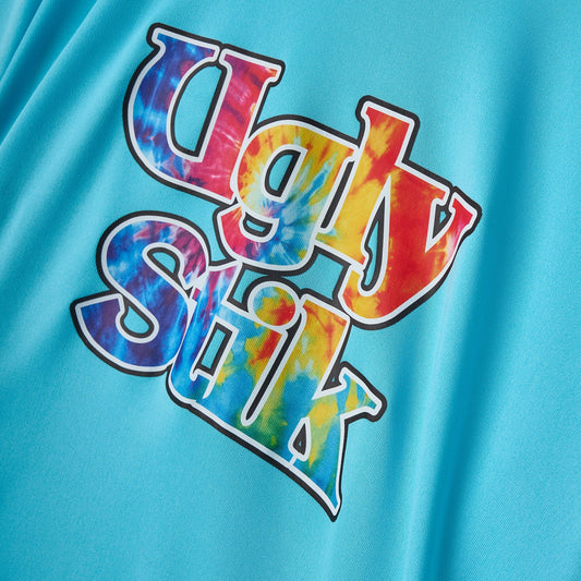 Youth Tie Die Logo UPF Sun Shirt